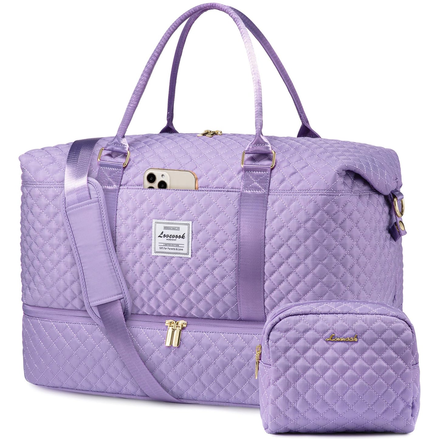 Weekender Travel Bag With Shoe & Wet Pocket