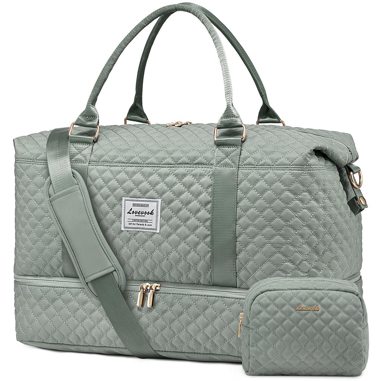 Weekender Travel Bag With Shoe & Wet Pocket