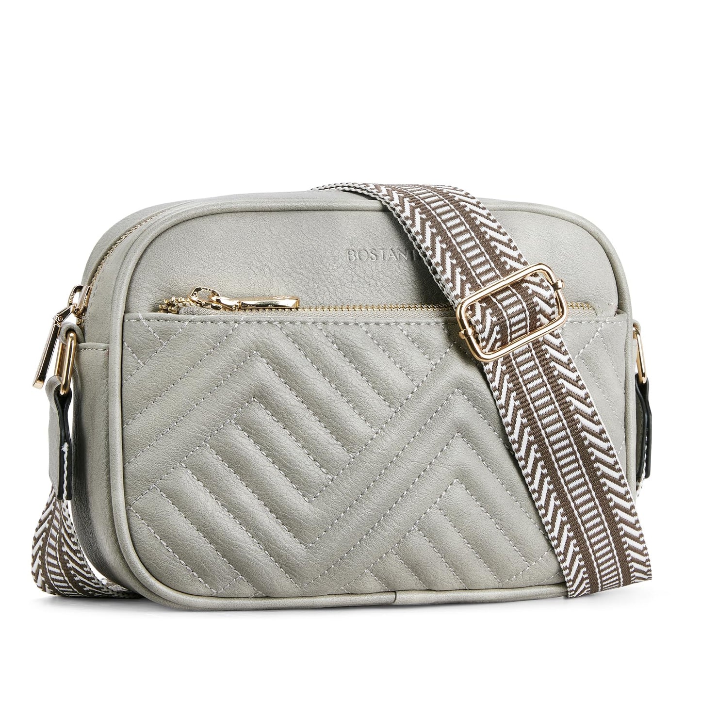 Quilted Vegan Leather Crossbody Bag