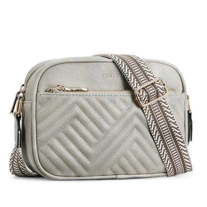 Quilted Vegan Leather Crossbody Bag