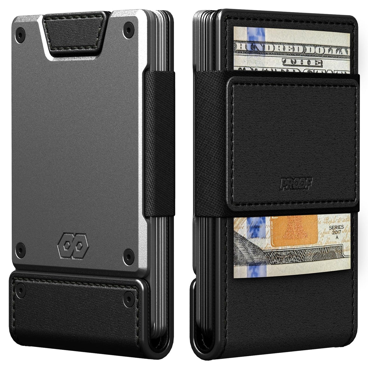 Slim RFID Leather Wallet With Card Pull Strap