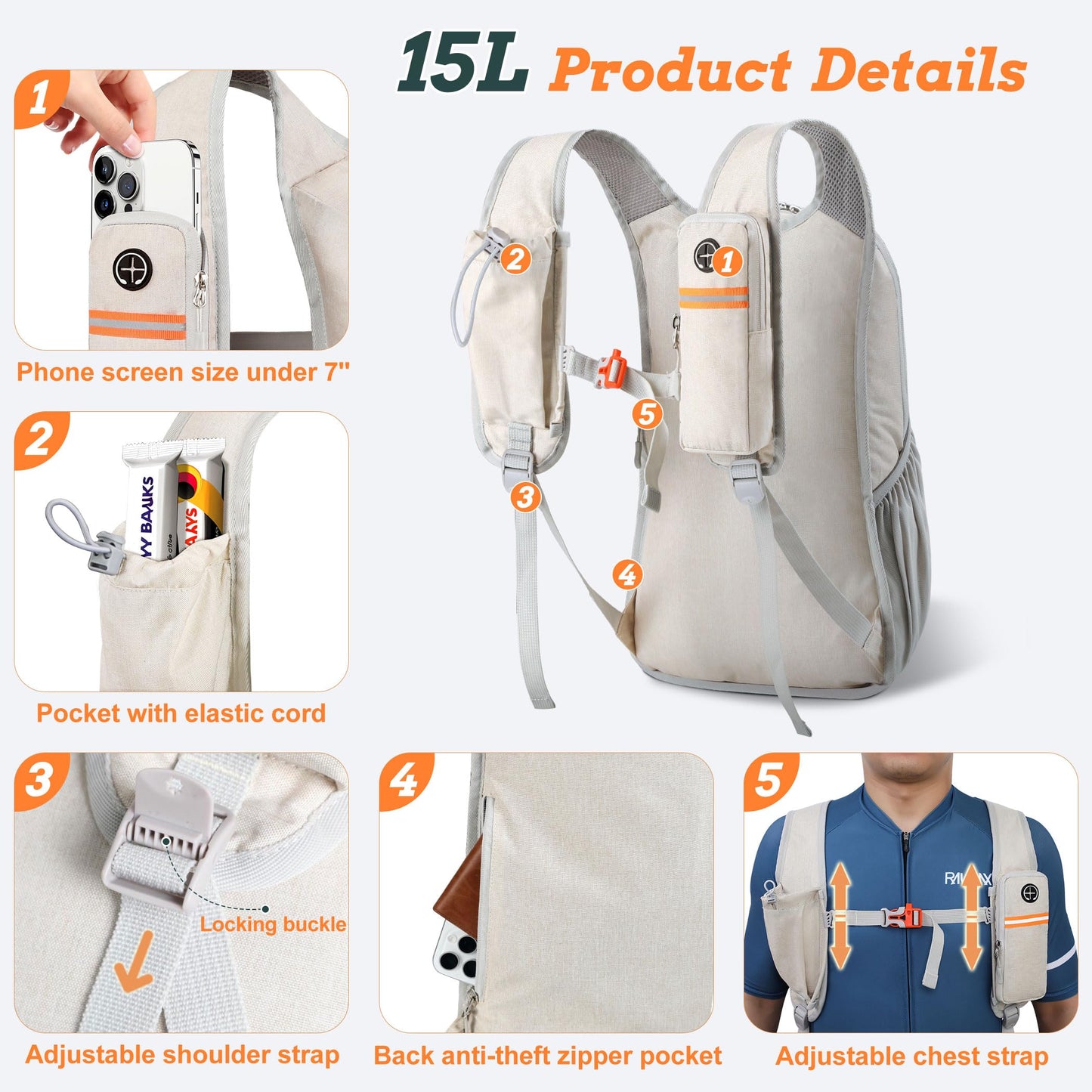 Lightweight Foldable Hiking Backpack For Travel