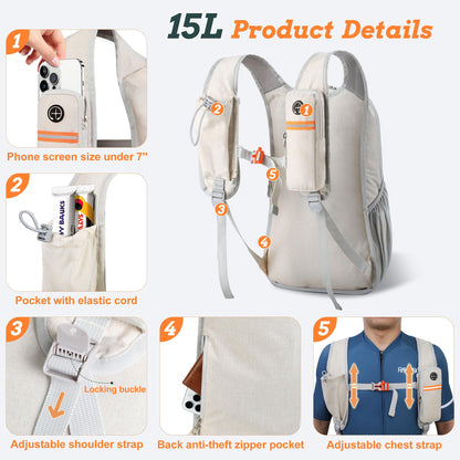 Lightweight Foldable Hiking Backpack For Travel