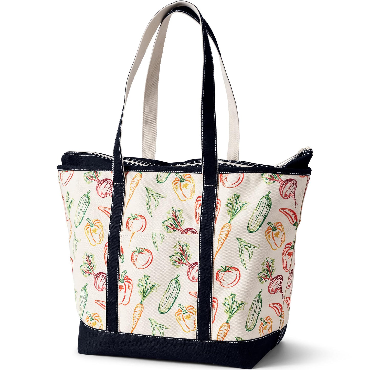 Open Top Canvas Tote Bag