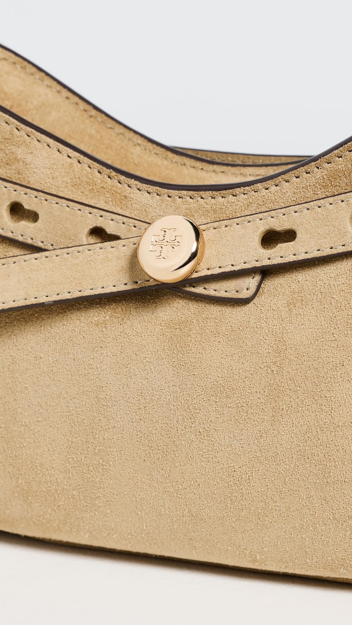 Suede Zip Top Crossbody Bag