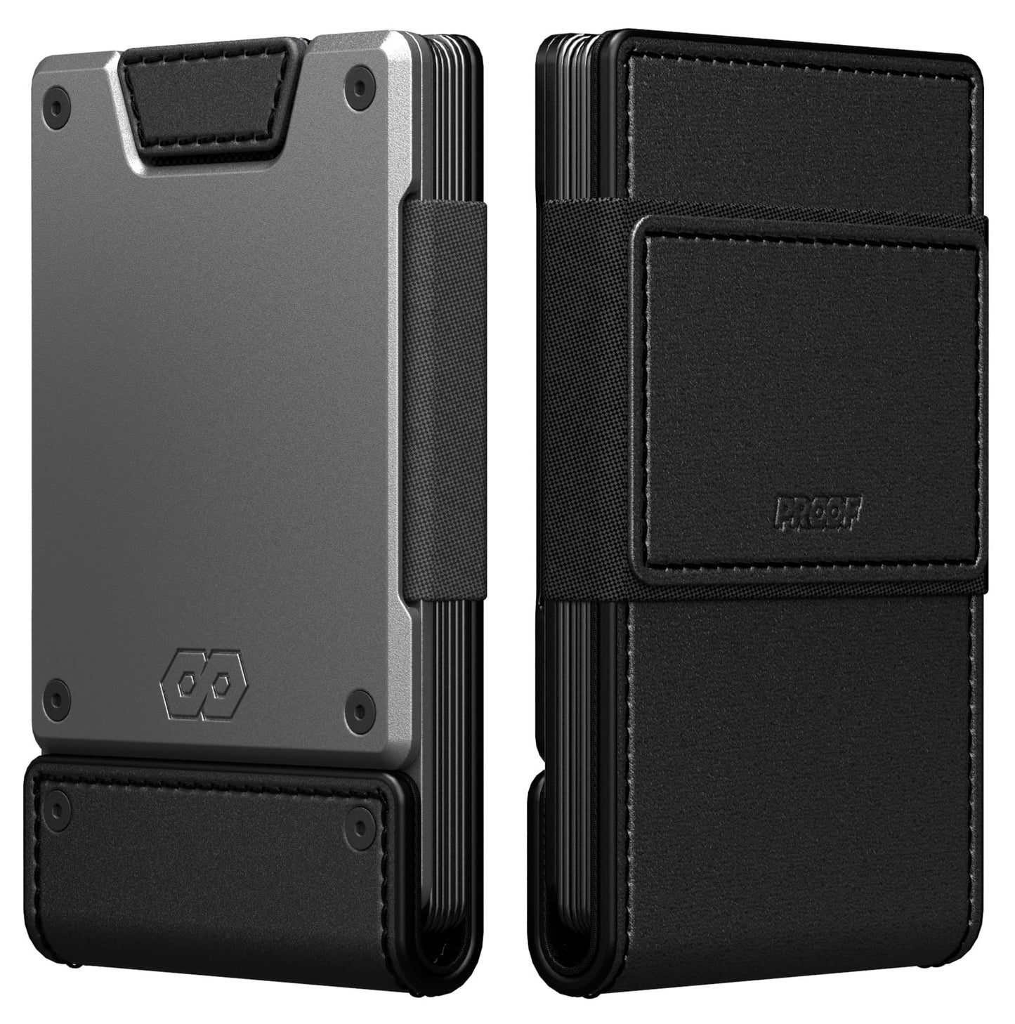 Slim RFID Leather Wallet With Card Pull Strap