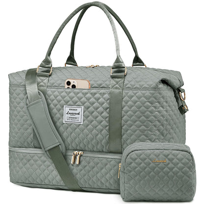 Weekender Travel Bag With Shoe & Wet Pocket