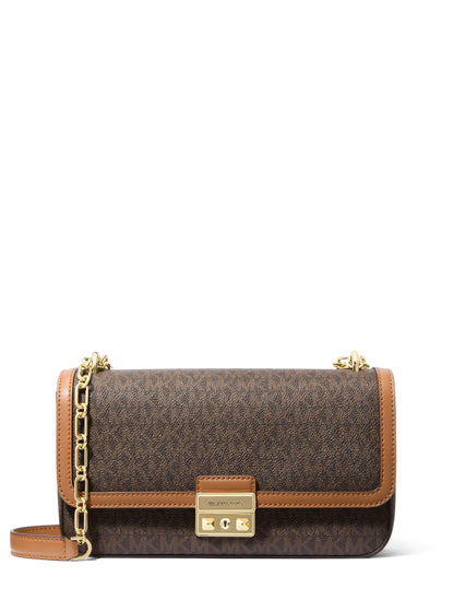 Large Chain Shoulder Bag With Convertible Strap