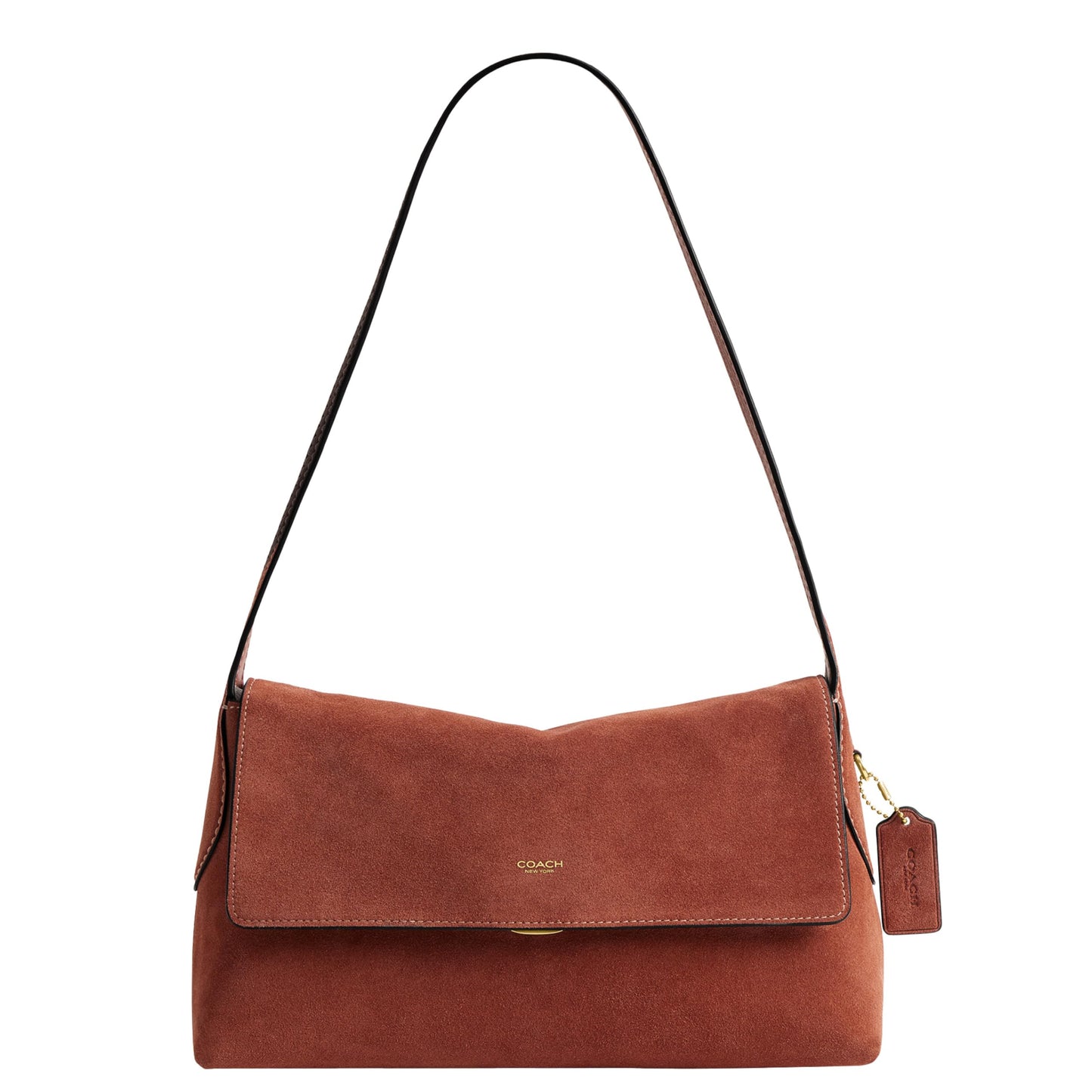 Natural Grain Leather Shoulder Bag