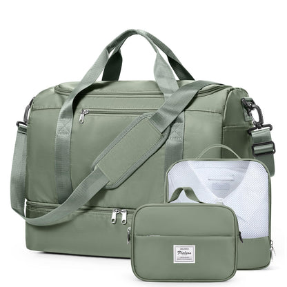 Large Weekender Travel Bag With Shoe Compartment