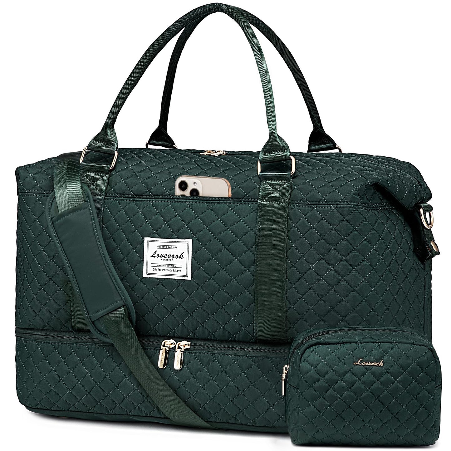 Weekender Travel Bag With Shoe & Wet Pocket