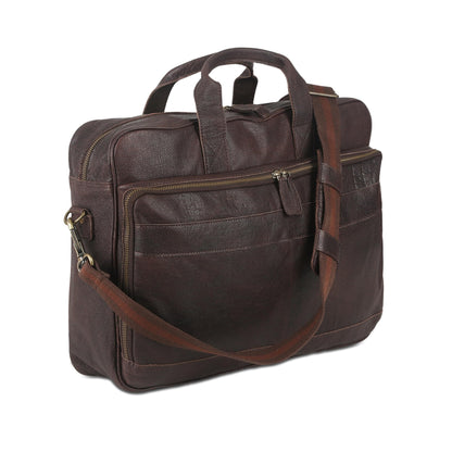 Leather Laptop Messenger Briefcase Bag
