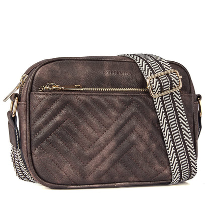 Quilted Vegan Leather Crossbody Bag