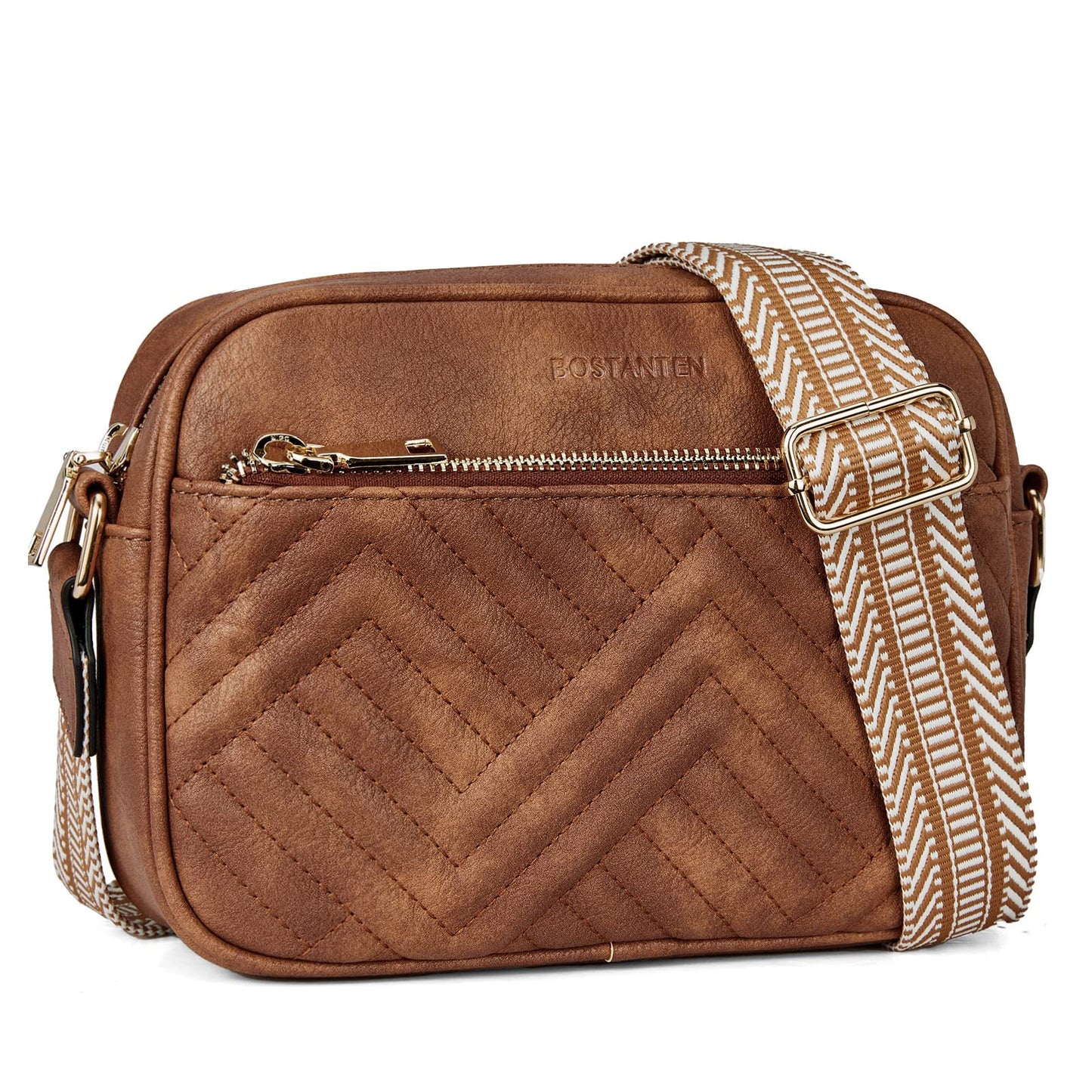 Quilted Vegan Leather Crossbody Bag