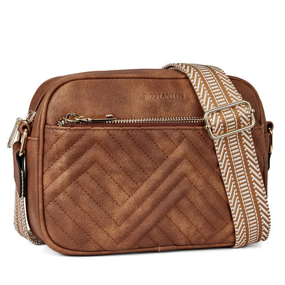 Quilted Vegan Leather Crossbody Bag