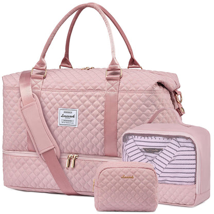 Weekender Travel Bag With Shoe & Wet Pocket