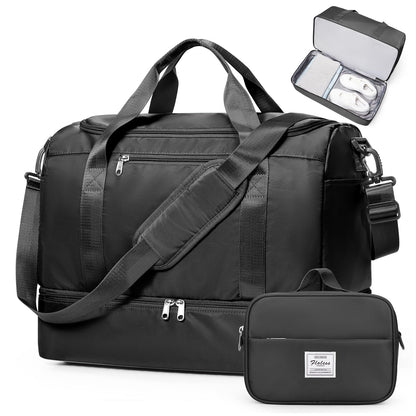 Large Weekender Travel Bag With Shoe Compartment