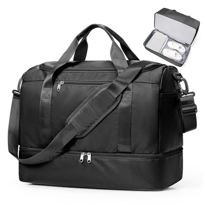 Large Weekender Travel Bag With Shoe Compartment