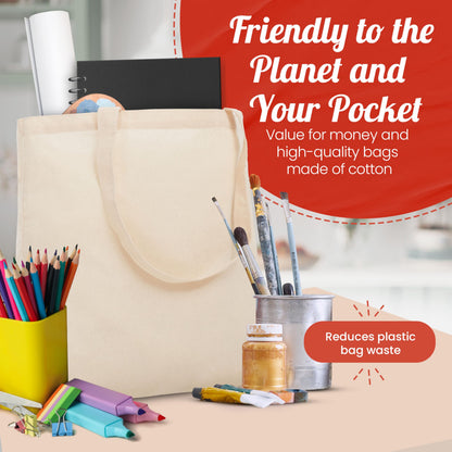 Lightweight Canvas Tote Shopping Bag