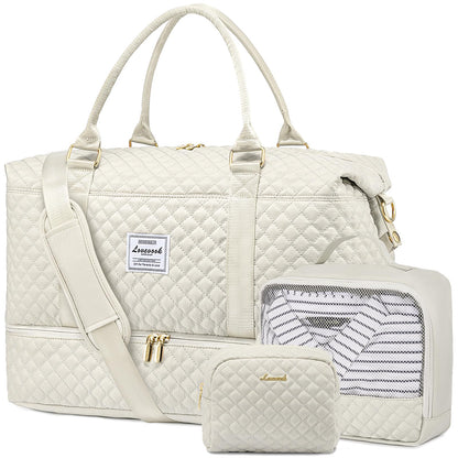 Weekender Travel Bag With Shoe & Wet Pocket