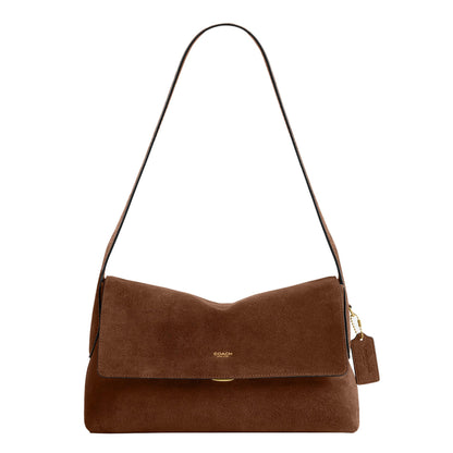 Natural Grain Leather Shoulder Bag
