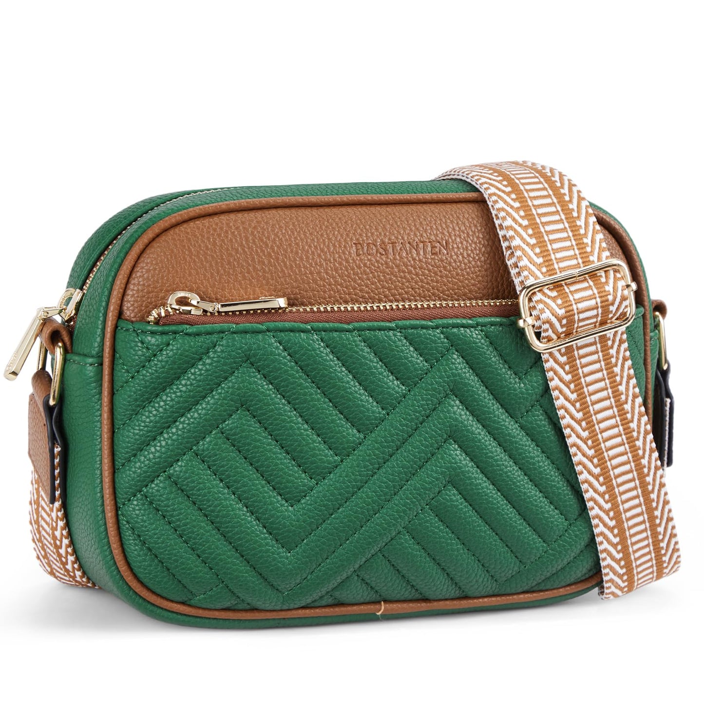 Quilted Vegan Leather Crossbody Bag
