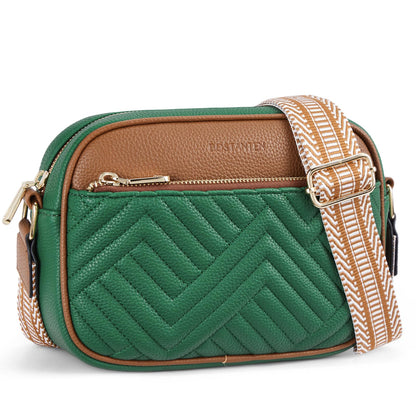 Quilted Vegan Leather Crossbody Bag