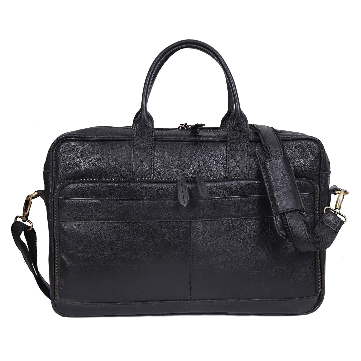 Leather Laptop Messenger Briefcase Bag