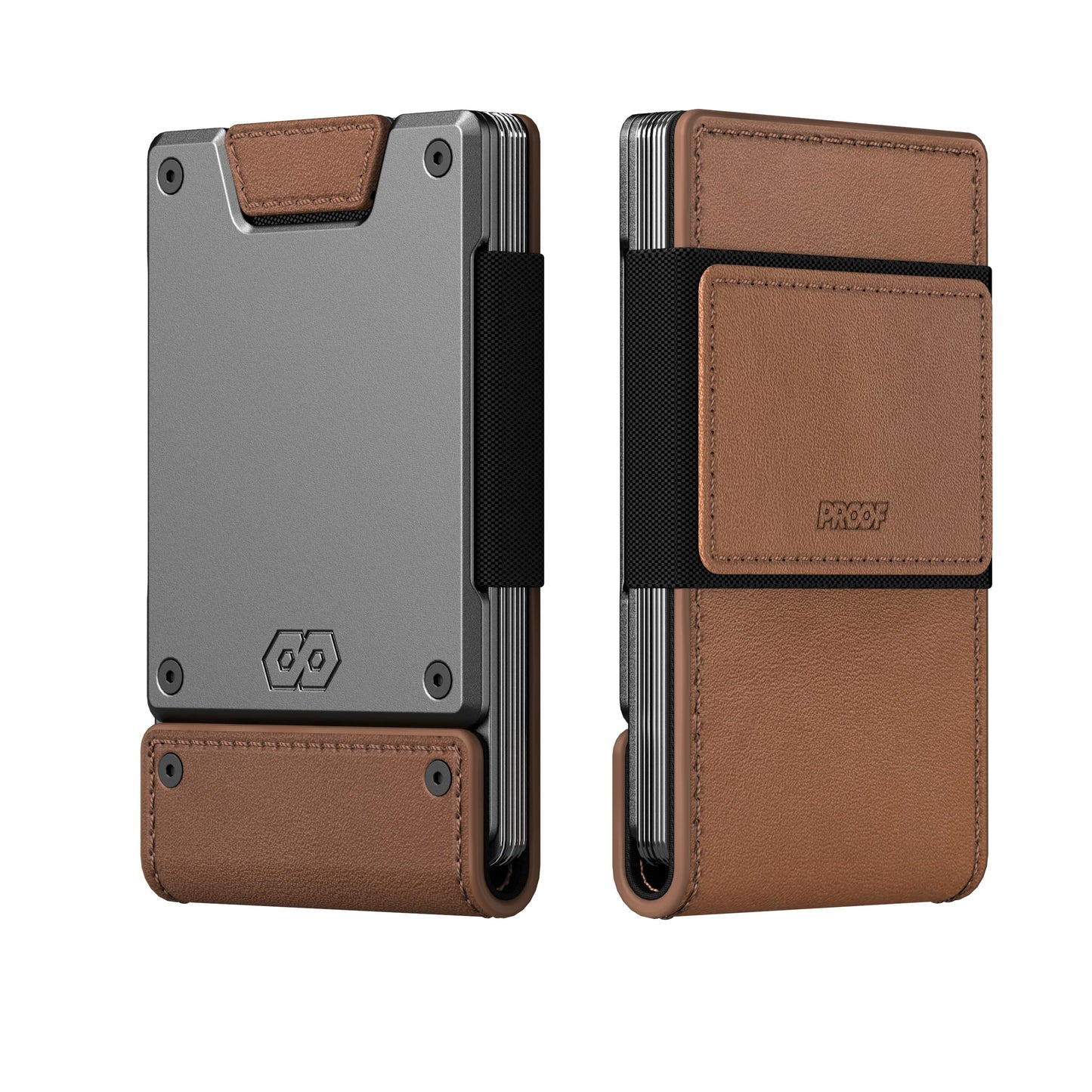 Slim RFID Leather Wallet With Card Pull Strap