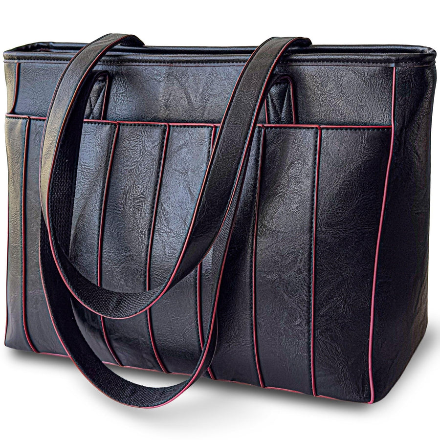 Vegan Leather Laptop Tote Bag