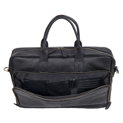 Leather Laptop Messenger Briefcase Bag