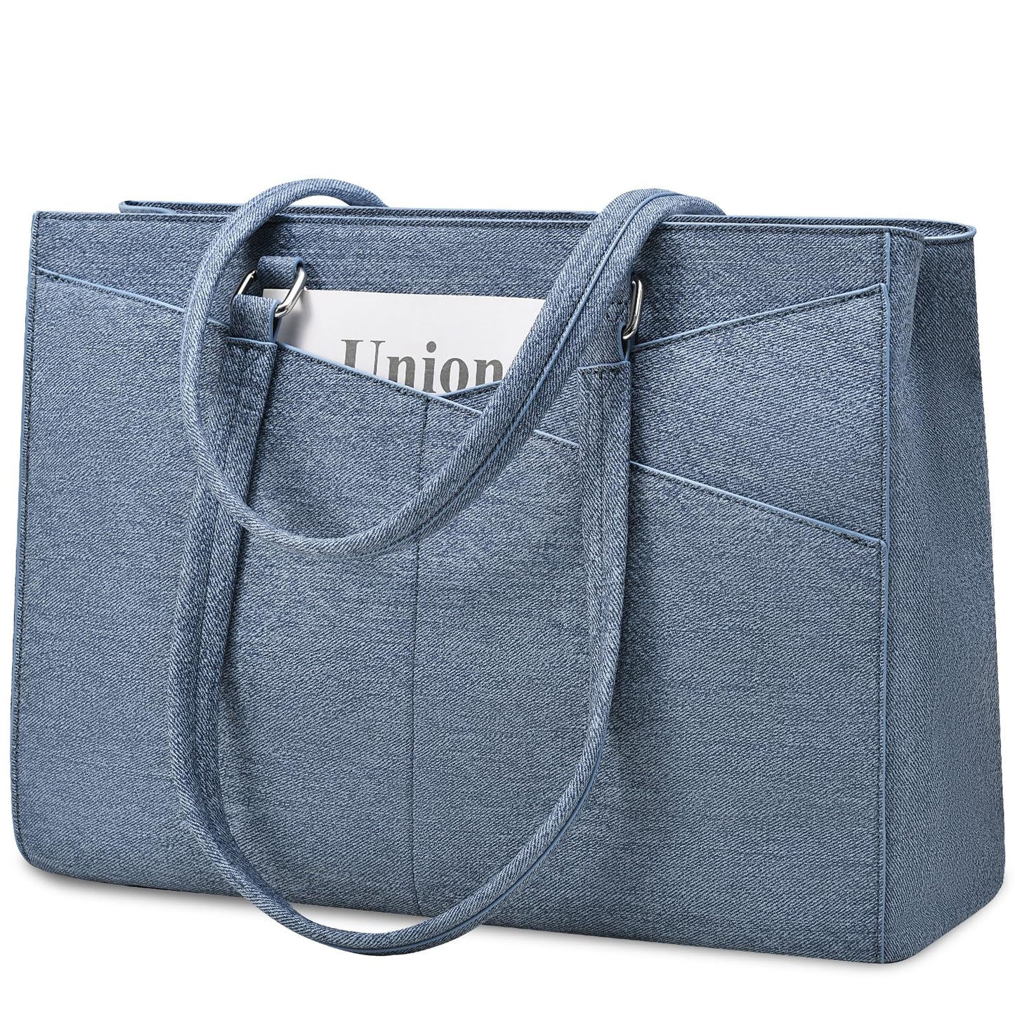 Waterproof Leather Laptop Tote Bag
